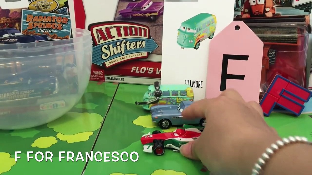 Disney Pixar Cars ABC Playdoh Surprise Egg: The Letter F.