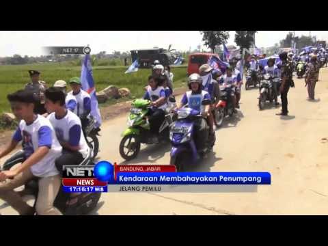 NET17-Banyak Simpatisan Partai Tak Menaati Peraturan Lalu Lintas