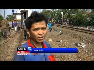 NET5 - Kereta anjlok di Karawang