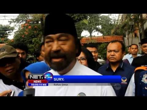 NET24 - Ketua umum Partai Nasdem Surya Paloh targetkan berada dalam 3 besar peraih suara