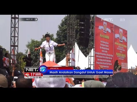 NET17 - Hiburan dangdut masih menjadi magnet massa jelang pemilu