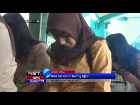 NET12 - Ratusan siswa di Kediri berdoa bersama jelang UN 14 April 2014