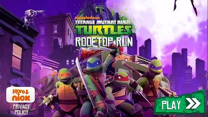Черепашки Ниндзя - Игра про Мультики TMNT - Rooftop Run by Nickelodeon