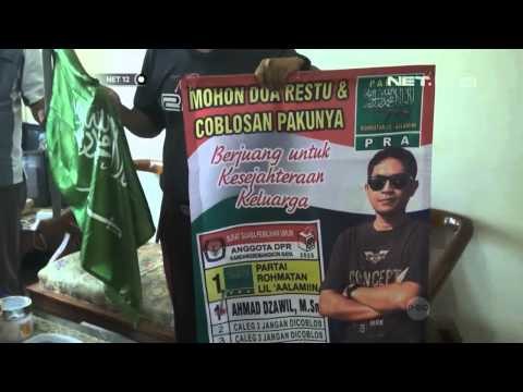 NET12 - Alat peraga kampanye ilegal diamankan