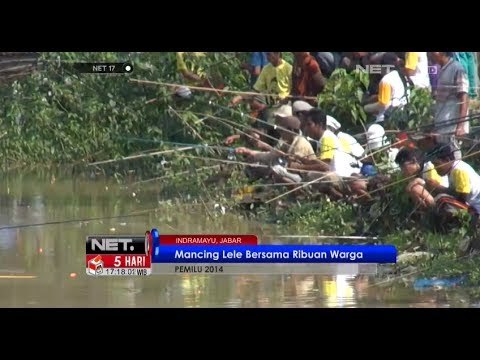 NET17 - Acara mancing bersama dipilih Partai Golkar pada kampanye terbuka di Indramayu