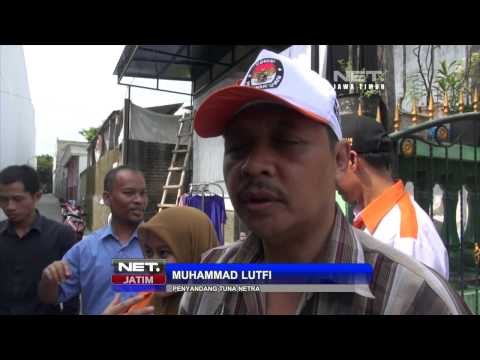 NET JATIM - KPU Kediri Simulasi Pemilih Tuna Netra