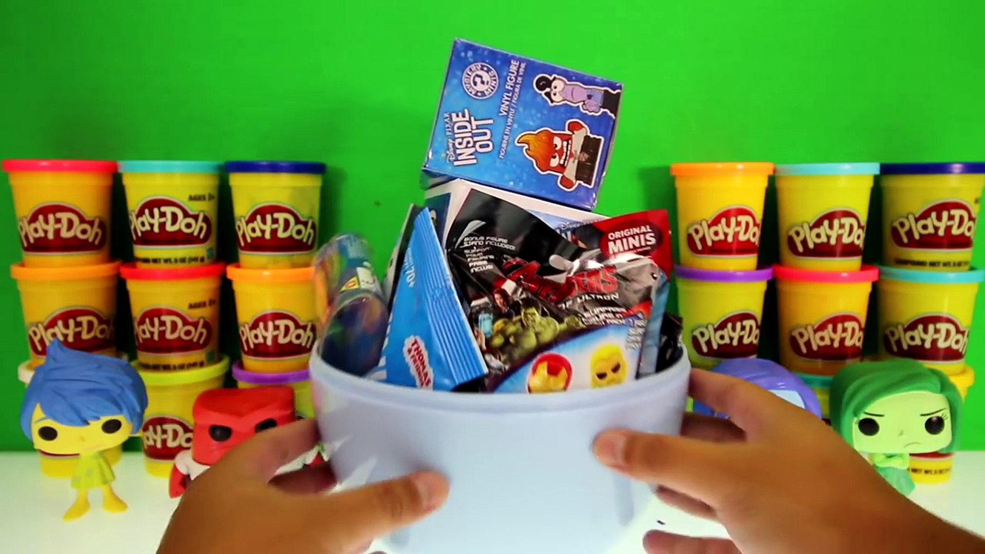 GIANT FEAR Surprise Egg Play Doh Inside Out Toys Shopkins TMNT