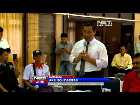 NET JATIM - Aksi Solidaritas Panwaslu di Surabaya
