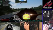 multiplayer / online drifting fun - Akagi Mountain Pass, Nissan 240sx LS3. Steering Wheel gameplay