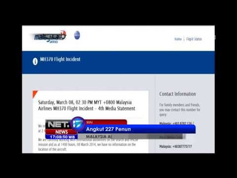NET17 7 WNI Jadi Penumpang di Pesawat Malaysia Airlines yang Hilang