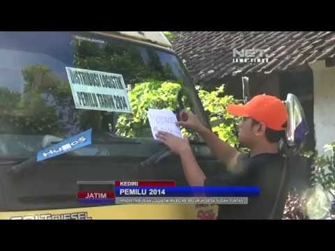 NET JATIM - Pendistribusian logistik pileg ke seluruh desa di Kediri sudah tuntas