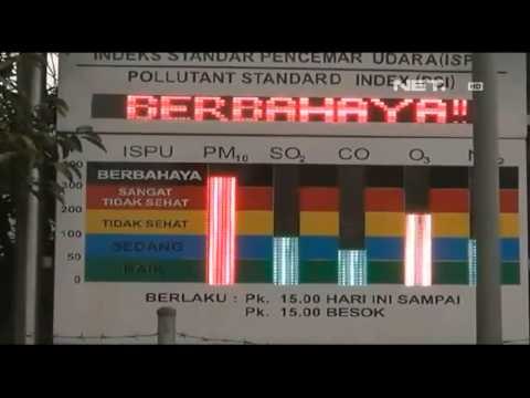 NET17 - Kabut asap di riau jarak pandang 200 meter