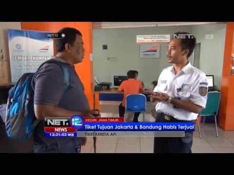NET12 - Tiket kereta tujuan Bandung dan Jakarta di Kediri sudah habis terjual