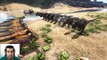 ARK Survival Evolved Allosaurus VS T-REX Batalla dinosaurios arena gameplay español