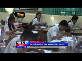 NET17 Kunci Jawaban Soal UN Matematika di Bali Beredar di Internet