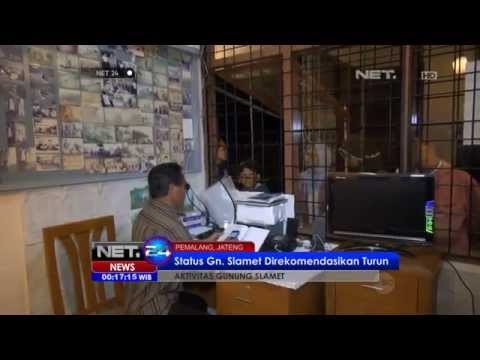 NET24 - Tim tanggap darurat Gunung Slamet merekomendasikan status Gunung Slamet diturunkan