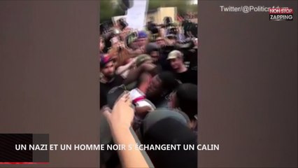 Etats-Unis : Un homme noir et un néo-nazi se prennent dans les bras lors d'une manifestation (vidéo)