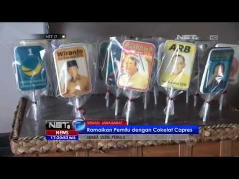 NET17 - Atribut coklat dengan wajah tokoh tokoh Capres mulai bermunculan