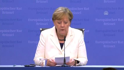 AB Liderler Zirvesi Sona Erdi - Almanya Başbakanı Merkel