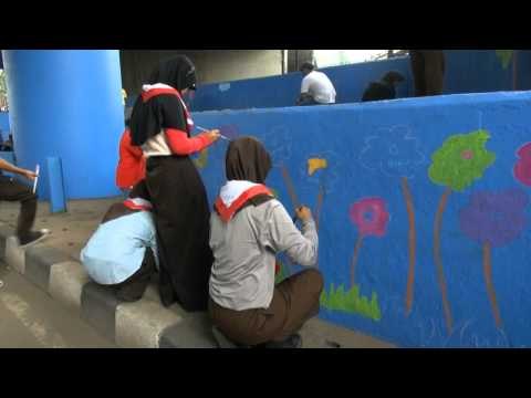 NET12 - Melukis Dinding Kota Tanggerang