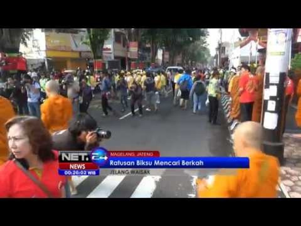 NET24 - Ratusan biksu dari berbagai negara berkumpul di Kota Magelang sambut Waisak 2558