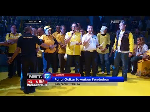 NET17 - Di pekan terakhir kampanye terbuka Partai Golkar gelar kampanye di Jakarta