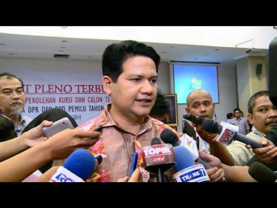NET24 - KPU telah menetapkan perolehan kursi DPR dari Pemilu Legislatif 2014