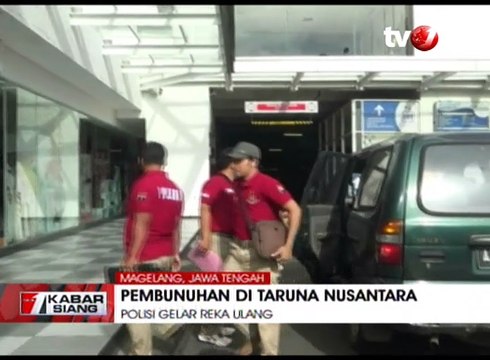 Reka Ulang Pembunuhan Siswa SMA Taruna Nusantara