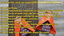 Teachers Day Greeting Card Designs Handmade | Chocolate Wrapping Ideas | Easy Teachers Day Cards