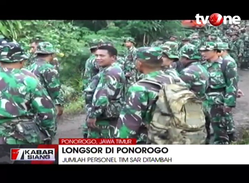 1300 Personel Tim SAR Dikerahkan Cari 26 Korban Longsor