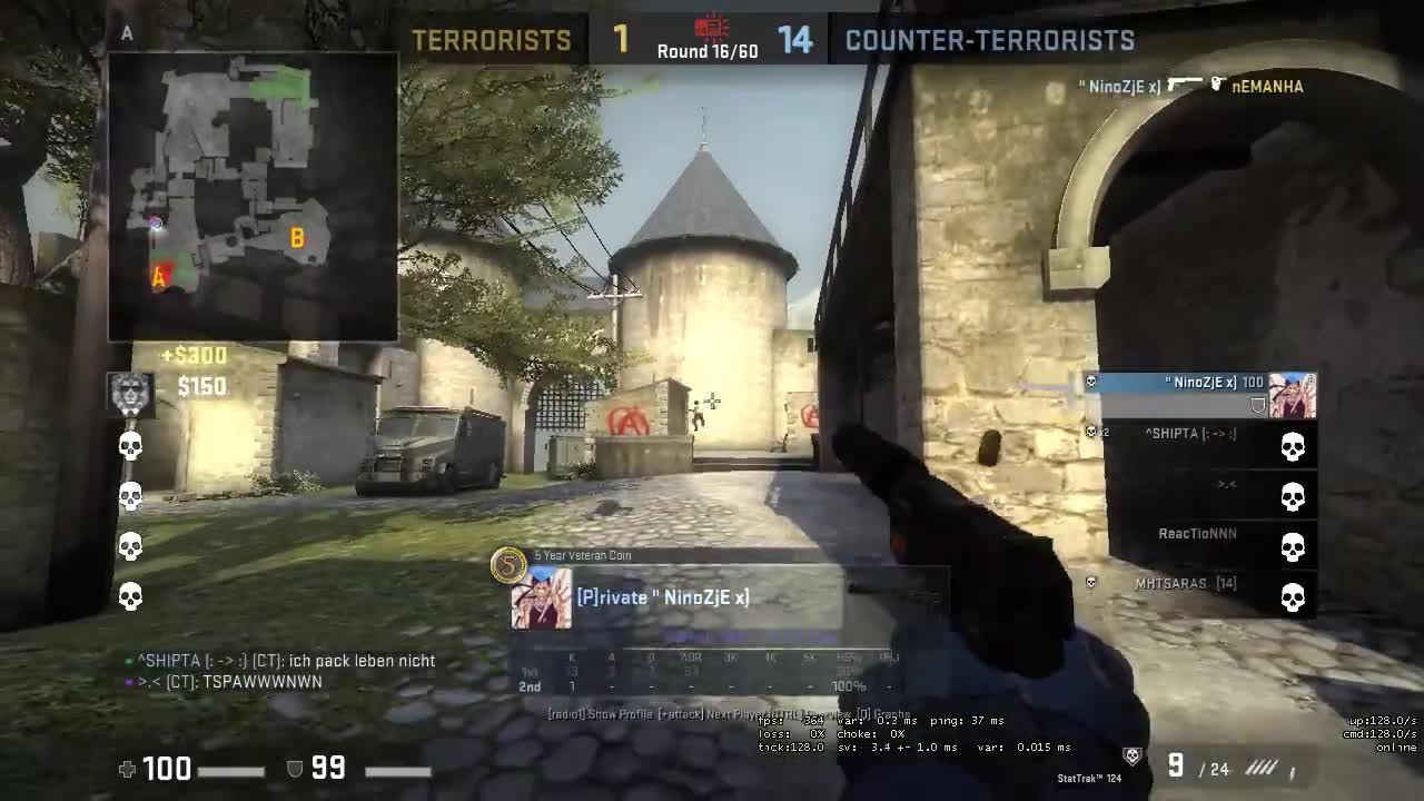 Hahaha, the laugh is the best part! And did you see the Terror flying?  Evolve your Gaming Setup with Real CS:GO Knives!