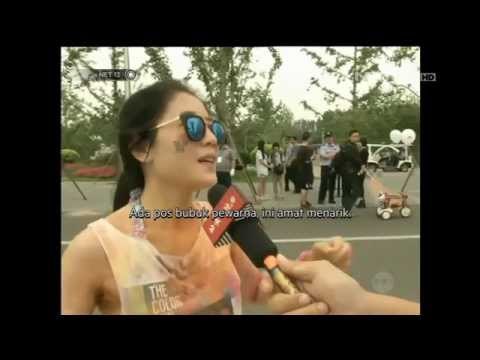 Trend Lari Bertabur Bukuk Warna-warni Merambah Cina -NET12