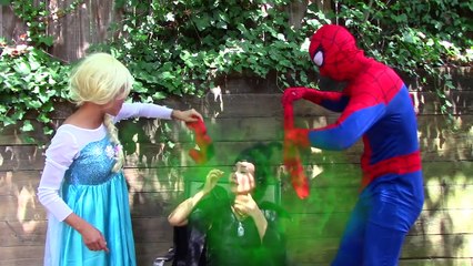 Spiderman & Elsa vs Smelly feet! w/ Joker, snow white, maleficent funny superhero video