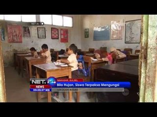 NET24 -  Peringati Hardiknas kondisi sekolah di Makasar sangat memperhatinkan