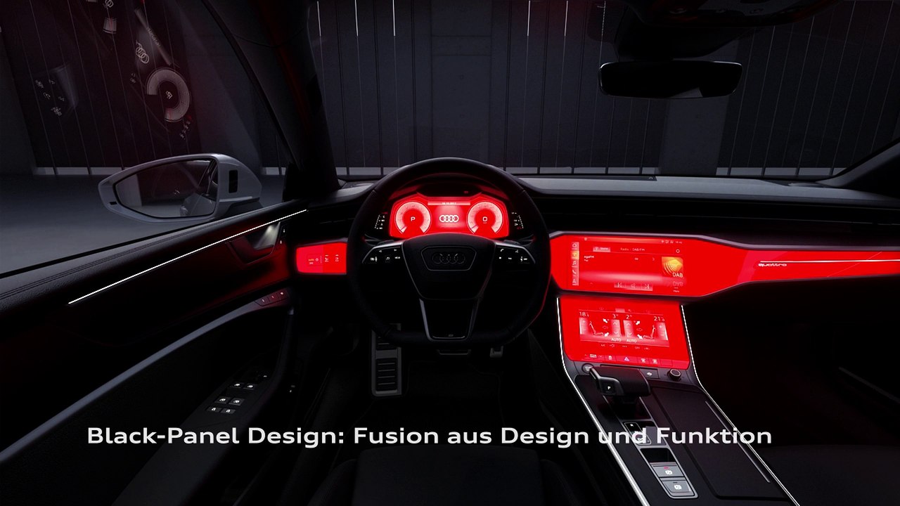 Audi A7 2017 Interieurdesign animation