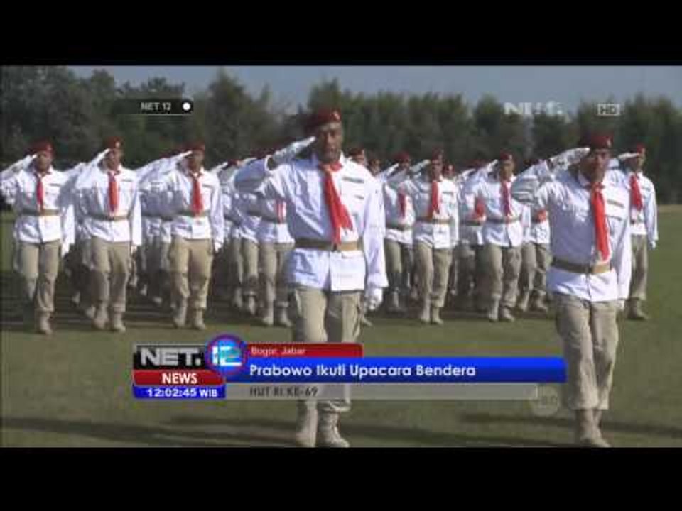 Upacara Bendera Prabowo dan Jokowi -NET12