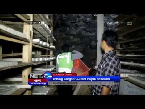 Tebing di Sukabumi longsor akibat hujan seharian - NET24