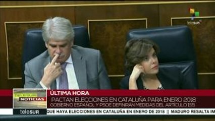 Gobierno español y PSOE acuerdan elecciones en Cataluña