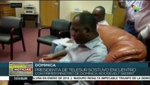 Presidenta de teleSUR se reúne con primer ministro de Dominica