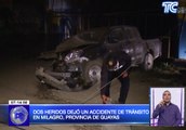 Dos heridos dejó un accidente de tránsito en Milagro