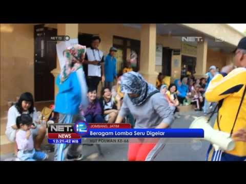 Beragam lomba seru digelar Polres Jombang peringati HUT Polwan - NET12