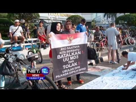 Aksi Tolak RUU Pilkada di Sejumlah Daerah -NET12