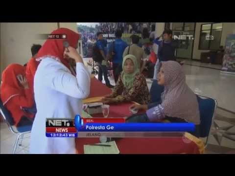 Donor darah Polwan di Bekasi - NET12