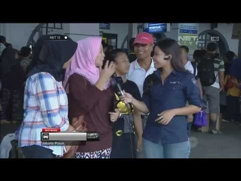 Live Report arus balik 3 Agustus 2014 di Stasiun Senen - NET12