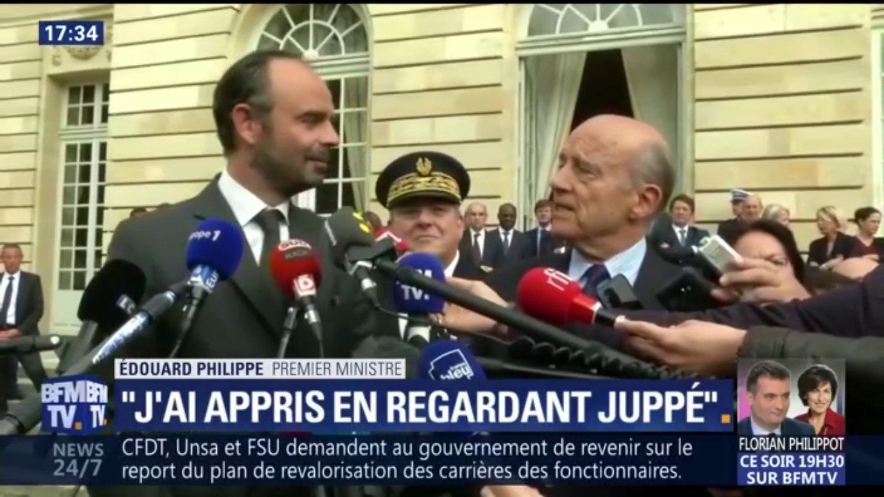 "J'ai appris en vous regardant, patron" Quand Edouard Philippe s'adresse à Alain Juppé