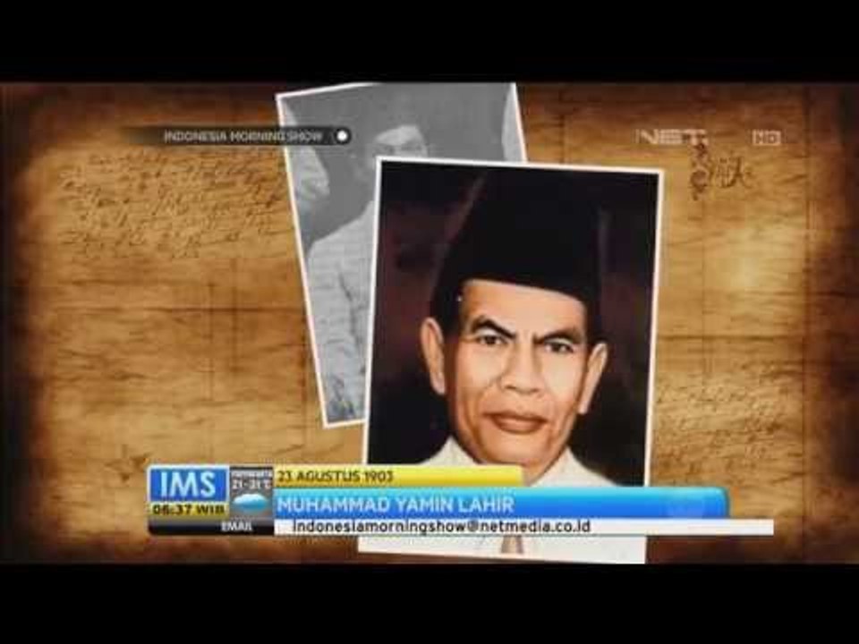 Today's History 23 Agustus 1903, M. Yamin Salah Satu Penggagas Sumpah Pemuda Lahir di SumBar -IMS