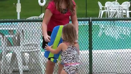 Girls Swim in The Swimming Pool - Kids Prank Dad - Silkworm Invasion - Baby Mazes