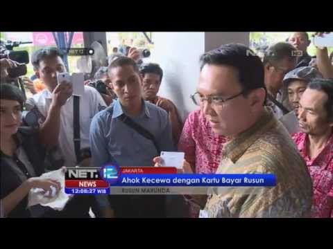 Ahok Kecewa dengan Kartu Pembayaran Rumah Susun Sewa Marunda -NET12