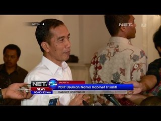 Download Video: PDIP Usulkan Trisakti Sebagai Nama Kabinet Pemerintahan Jokowi-JK -NET24