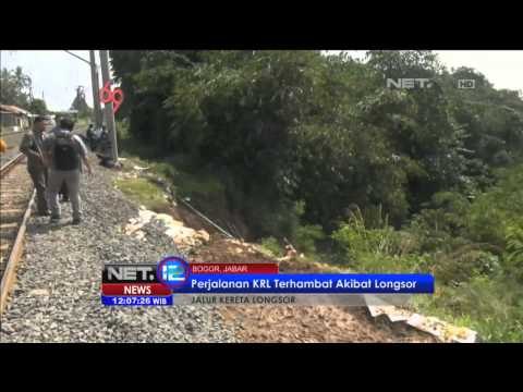 Pasca Longsor di Bogor Kereta Terlambat - NET12